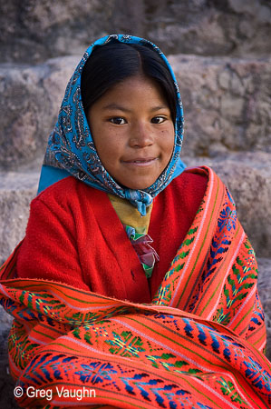 Alicia, a young Tarahumara girl at Copper Canyon